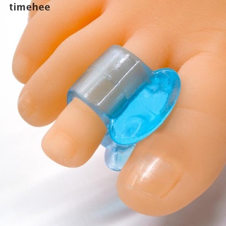 timehee 2pcs separador de dedos de silicona suave separador de pulgar ortopédico corrector. (8)