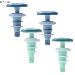 PANDORA 4PCS Bar Accessories Silicone Wine Stopper Kitchen Tool Bottle Caps Bottle Stopper Preservation Tool Reusable Household Champagne Vacuum Sealed (1)