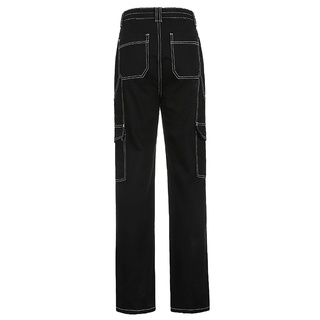 pantalones vaqueros casuales de cintura media para mujer (5)