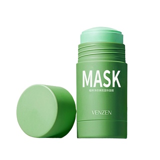 limpiar la piel y embellecer la piel sólido verde máscara de té mejorar el brillo (8)