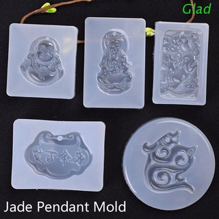 glad 5pcs buddhism jade colgante molde de silicona kit de resina epoxi joyería herramientas (1)