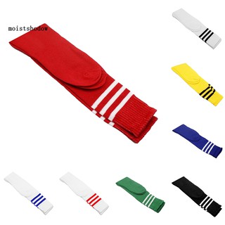 MISD 1 par de calcetines largos de rayas de fútbol/deportes/deportes/de silicona/antideslizantes