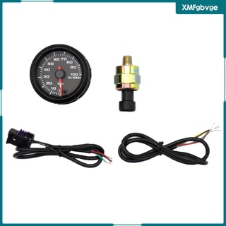 Digital 52mm 2\\\" LCD Auto Car Oil Pressure Gauge Pressure Meter With Sensor