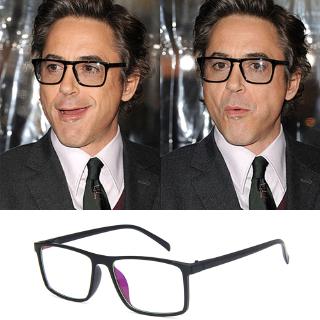 2021 tony stark robert downey gafas de los hombres transparente lente marco ultra ligero portátil gafas de vidrio marco