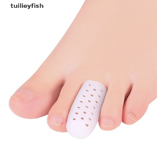 tuilieyfish 2pcs herramienta de cuidado de los pies de silicona gel toe separador ensanchador del dedo del pie tubo protector de maíz co
