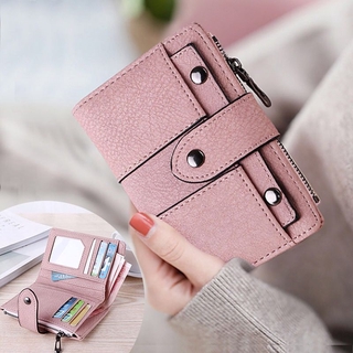 [nuevo] Zero monedero mujer corto estudiante pequeño fresco plegable multifuncional personalizado tarjeta bolsa cartera