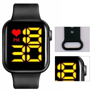 Reloj electrónico Digital Led impermeable impermeable reloj electrónico para estudiantes reloj deportivo simple para hombre (4)
