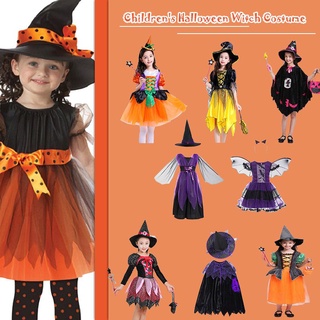 niños halloween cosplay bruja disfraz adolescentes bebé niña vestido de bebé vestido de bebé