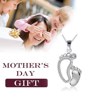 Kiimii regalos para mamá plata de ley día de la madre hija amor corazón collar colgante