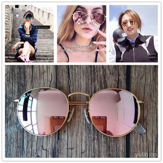 2021 moda retro redondo colorido gafas de sol mujer viaje compras uv anti-uv gafas de sol