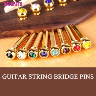 [DAYDAYTO] 1 pza pines de puente para guitarra acústica/pin de cobre colorido