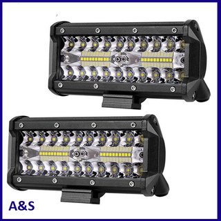 Ac 7 pulgadas 400W LED luz de trabajo barra de inundación Spot Beam Offroad 4WD SUV conducción lámpara antiniebla (6)