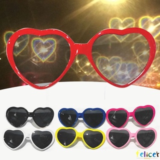 felicery gafas en forma de corazón efectos especiales reloj las luces cambian a la forma del corazón en la noche felicery