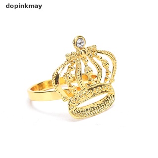 dopinkmay corona servilleta anillo metal tejido anillo hebilla boda banquete mesa decoración co (9)
