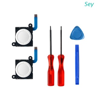 Sey 6 Unids/set 3D Sensor Analógico Joystick Pulgar Stick Kit Para Interruptor NS Herramienta De Reparación Triángulo Paddle Destornillador