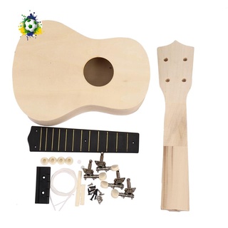 Ukelele 21 pulgadas De madera blanca/Guitarra hawaiana/Uke/Instrumento Musical/Diy