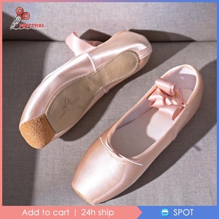 [🆕-PRE1-11-] Mujer Niña Ballet Zapatos De Baile Satén Pointe Gamuza Suela Yoga Zapato Ropa De 34 (7)