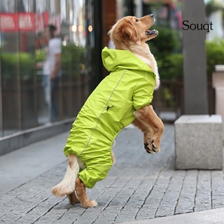spyg - impermeable para perros, transpirable, impermeable, poliuretano, gran mascota, perro de cuatro patas, para salir (9)
