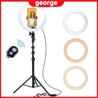 GEO LED Selfie Anillo De Luz Con Trípode Soporte Y De Teléfono Regulable Ringlight