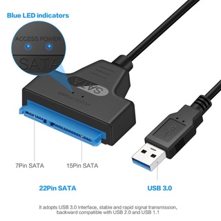 Convertidor de cable convertidor de cable USB 3.0/2.0/Tipo C a 2.5 pulgadas SATA Hard drive'hdd/SSD (2)