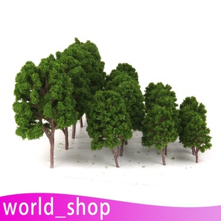 [Worldshop] 20 Multi escala modelo árbol 1:75-200 HO N Z jardín parque bosque Diorama paisaje (7)