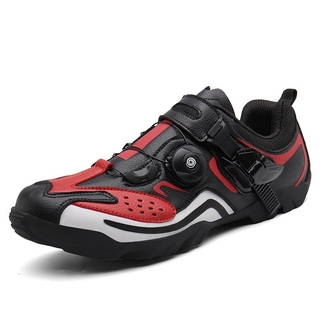 Zapatos de ciclismo antideslizantes resistentes al desgaste de gran tamaño sin bloqueo de suela de goma al aire libre ligero y transpirable zapatos de ciclismo