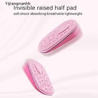 yijiangnanhb 1 par de plantillas de zapatos para mujer, transpirable, altura, almohadilla invisible caliente