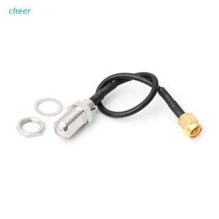 cheer rg174 rf pigtail cable f hembra a sma macho coaxial rf extensión pigtail cable