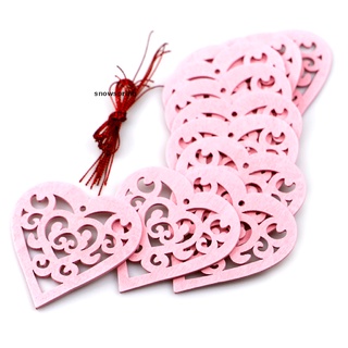 Snowspring 60 pezzi di decorazioni in legno a forma di cuore per San Valentino, decorazioni CO