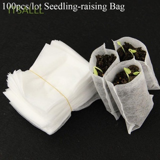 ITSALLL 100pcs/lot Planting Nursery Pot Potted Plant Grow Flowers Pouch Seedling-raising Bag Garden Supply Fabrics Seedlings Lift Bags Environmental Protection Seed
