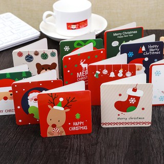 1Pcs estilo aleatorio navidad tarjetas de felicitación navidad tema tarjeta de navidad tema tarjeta feliz navidad tarjeta de mensaje