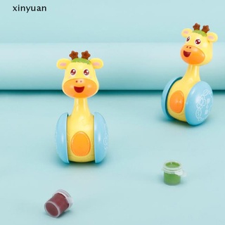 [xinyuan] sonajero bebé jirafa vaso muñeca campana música regalo bebé aprendizaje juguetes educativos.
