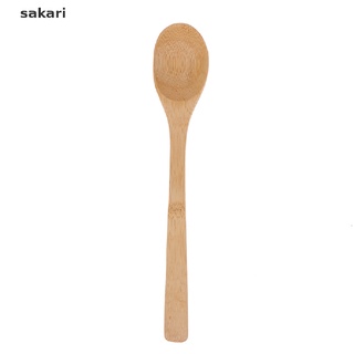 [sakari] 1 juego de cubiertos de viaje de bambú, cuchara reutilizable, herramienta de cocina [sakari] (3)