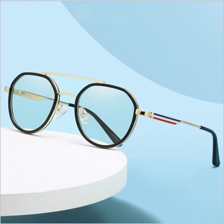 Tr2331 transfronteriza nueva Anti-azul luz gafas polígono moda llano gafas hombres y mujeres misma gafas llanta
