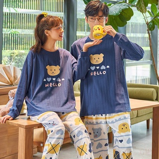 Las Mujeres De Algodón Pijamas Traje Para Los Adolescentes De Dos Piezas De Estilo Coreano Desgaste Del Hogar popular casual Adecuado Para Diario
