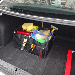 Premium Car Boot Organiser Collapsible Storage Bag Trunk for Rear SUV Van (8)