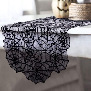 Ddm mantel rectangular con correa De tela negra De araña Para fiesta De Halloween (2)