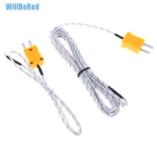 [Willbered] 1 pza tipo K Sensor de temperatura termopar Cable de sonda/4 m [caliente] (2)