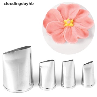 cloudingdayhb 4 pzs boquillas de flores de rosas/boquillas para glaseado/pastelería/crema/juego de productos populares