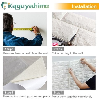 Factory direct sales Self-Adhesive Foam Wallpaper Wall Sticker Waterproof 3D Wallpapers Brick For Kitchen Kids Room Living Room 35*30cm anti-collision for children (6)