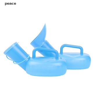 peace 1000ML Portable Blue Urinal Pee Bottle Female Male Car Travel Camping Toilet .