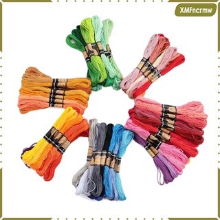 100 piezas de hilo de bordado de colores diy hilo de hilo decorativo para adultos (1)