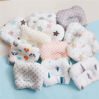 algodón bebé cabeza moldeando enfermería almohada protección de cabeza plana transpirable bebé dibujos animados almohadas
