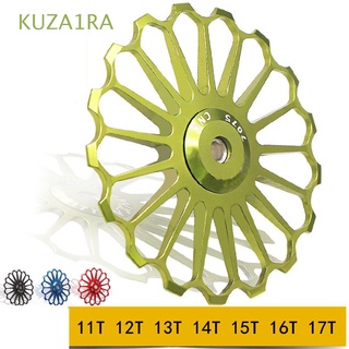 KUZA1RA CNC rodamiento MTB guía rodillo guía rueda trasera desviador piezas de bicicleta 11T 12T 13T 14T 15T 16T 17T aleación de aluminio bicicleta de montaña rueda de Metal/Multicolor