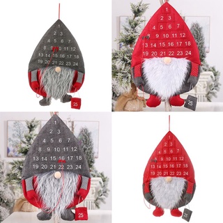 enc navidad adviento calendario de cuenta atrás sueco gnome santa casa árbol de navidad decoración colgante (6)