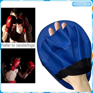 guantes de boxeo de cuero pu kickboxing entrenamiento curvo guantes de boxeo almohadillas 1pc
