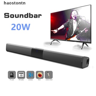 [haostontn] Barra De sonido De 20w con sonido inalámbrico Bluetooth sonido envolvente Para Pc Tv (Haostontn)