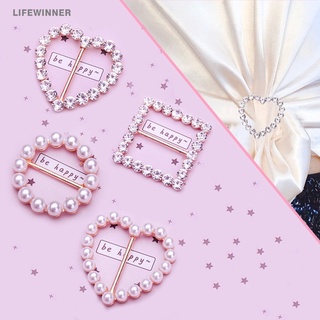 1pc de moda clásico geométrico cristal perla ajuste botones de cintura para accesorios decorativos