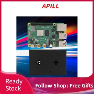 Apill para Raspberry Pi 4B Kit de arranque 2G de doble banda con estuche de Metal disipador de calor destornillador 100-240V