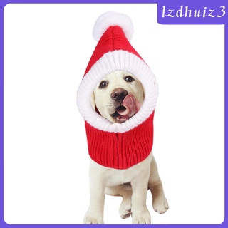 Gorro De navidad Para perros adorables accesorios De invierno cálido De baja duración a prueba De viento invierno perro tejido sombreros mascotas Para hombre (5)